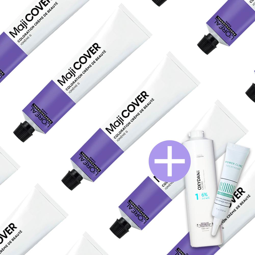 로레알 마지렐 마지커버 염색약 50mL 산화제 미용실 새치커버 뿌리염색 흰머리 10