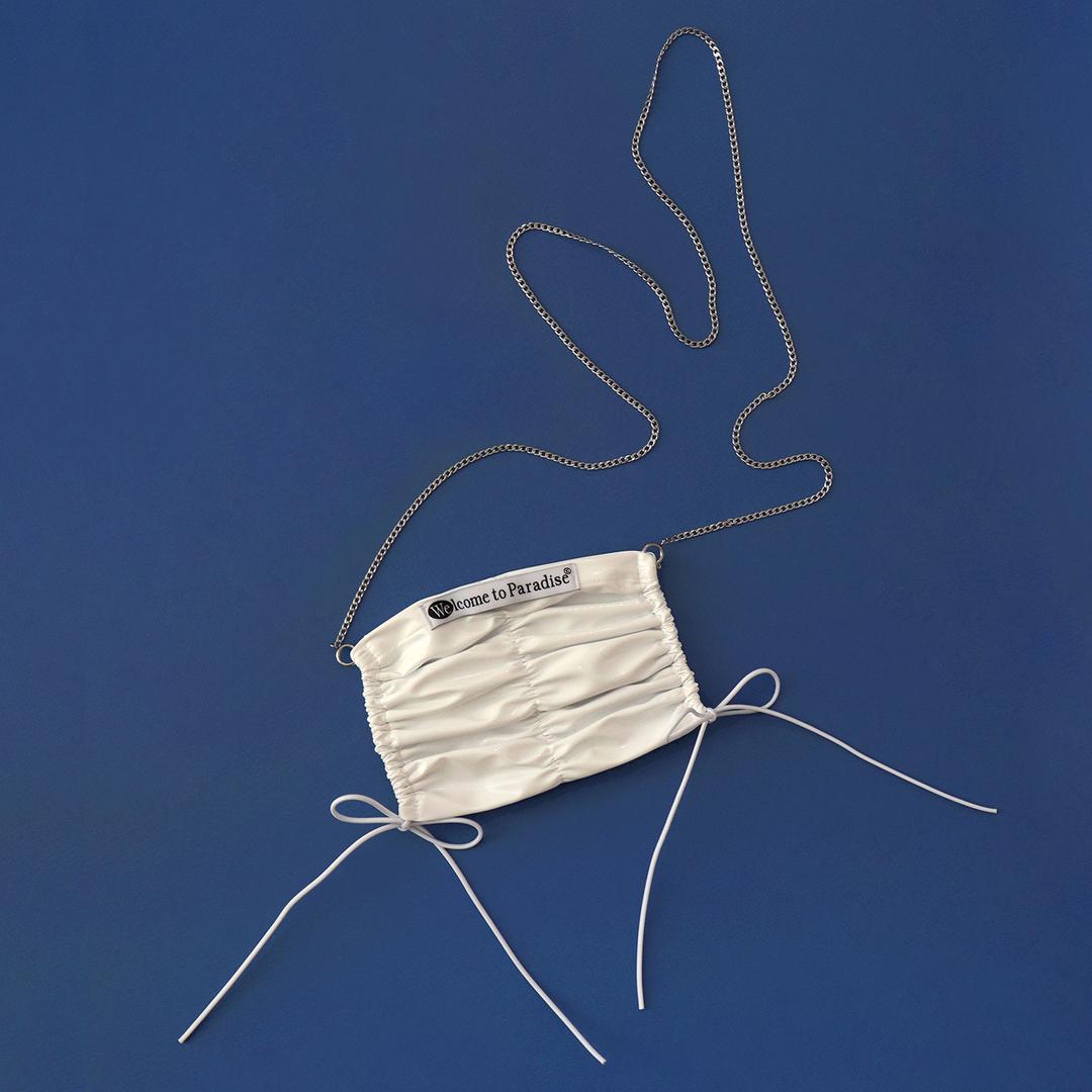 mimi bag (White) + silver chain