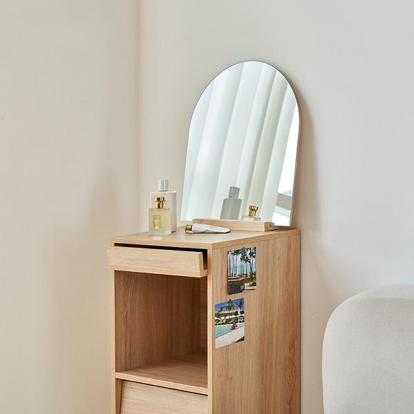 마틸다 노프레임 아치형 화장대 거울 450