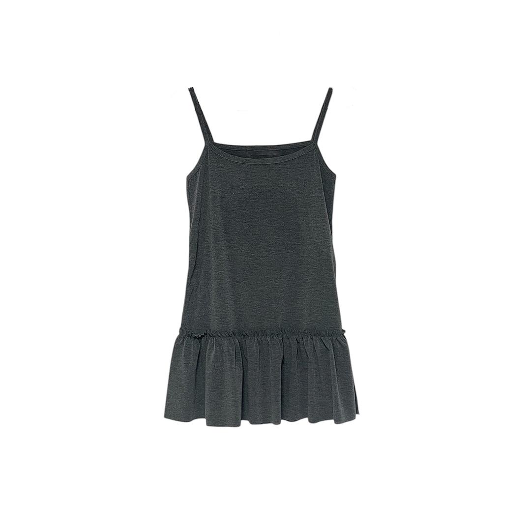 뮤미즈 [2/2일 재입고] frill layered sleeveless shirt