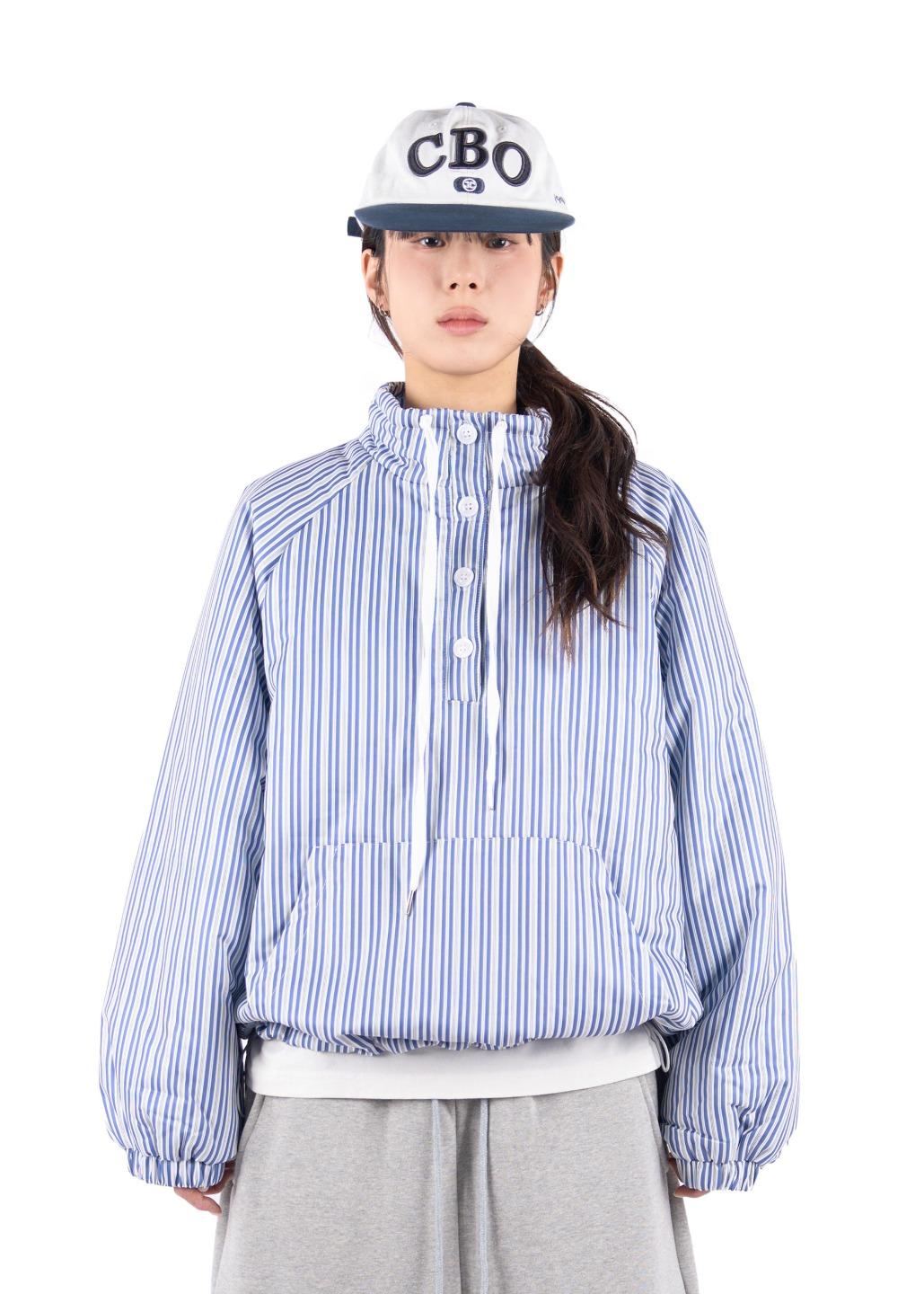 STRIPE PADDED ANORAK JUMPER*2월 초 순차출고*