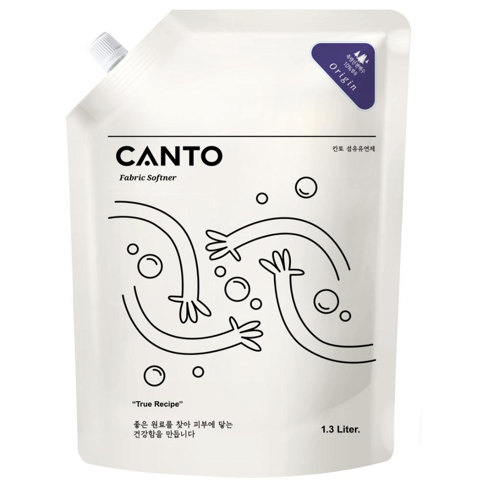칸토 섬유유연제 1.3L 파우치 오리진  땀냄새 수건냄새 빨래냄새제거 은은하게 오래가는 향기좋은