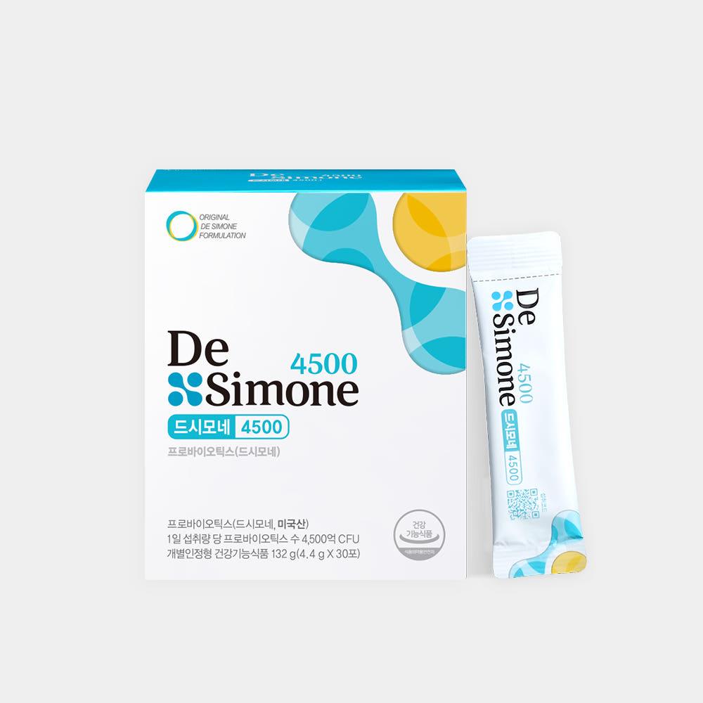 드시모네 4500 (보장균수 4,500억 고함량) 장면역기능성 30포, 1개 
