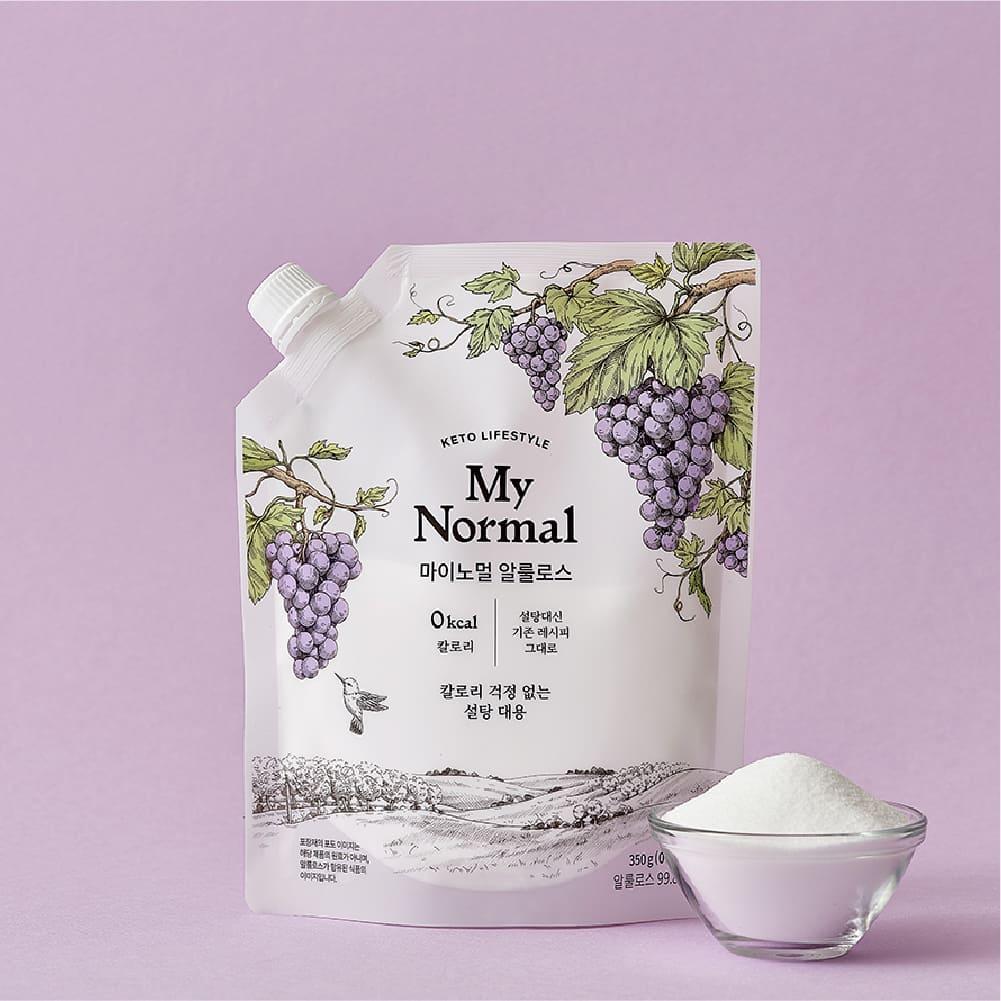 마이노멀 알룰로스 분말 350g 스테비아 나한과 (0칼로리 가루설탕대용 당도 1:1)