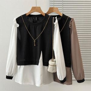 원더 시스루 라운드 티셔츠_NA3LT003