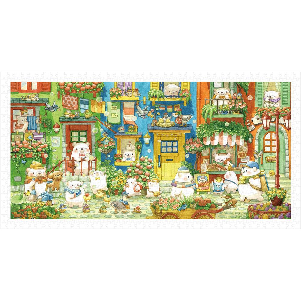핀투 직소퍼즐 알록달록 거리 일러스트 800피스 굿즈 Pintoo
