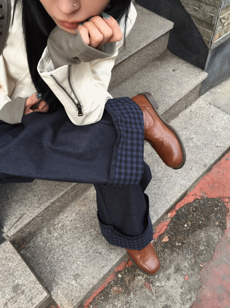 고방 롤업 생지팬츠