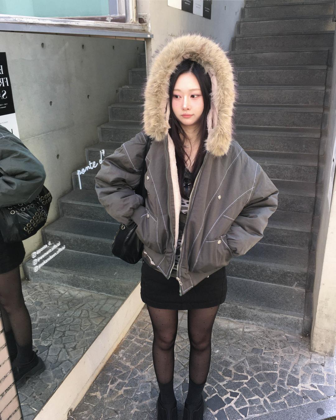 퍼 후드 야상점퍼