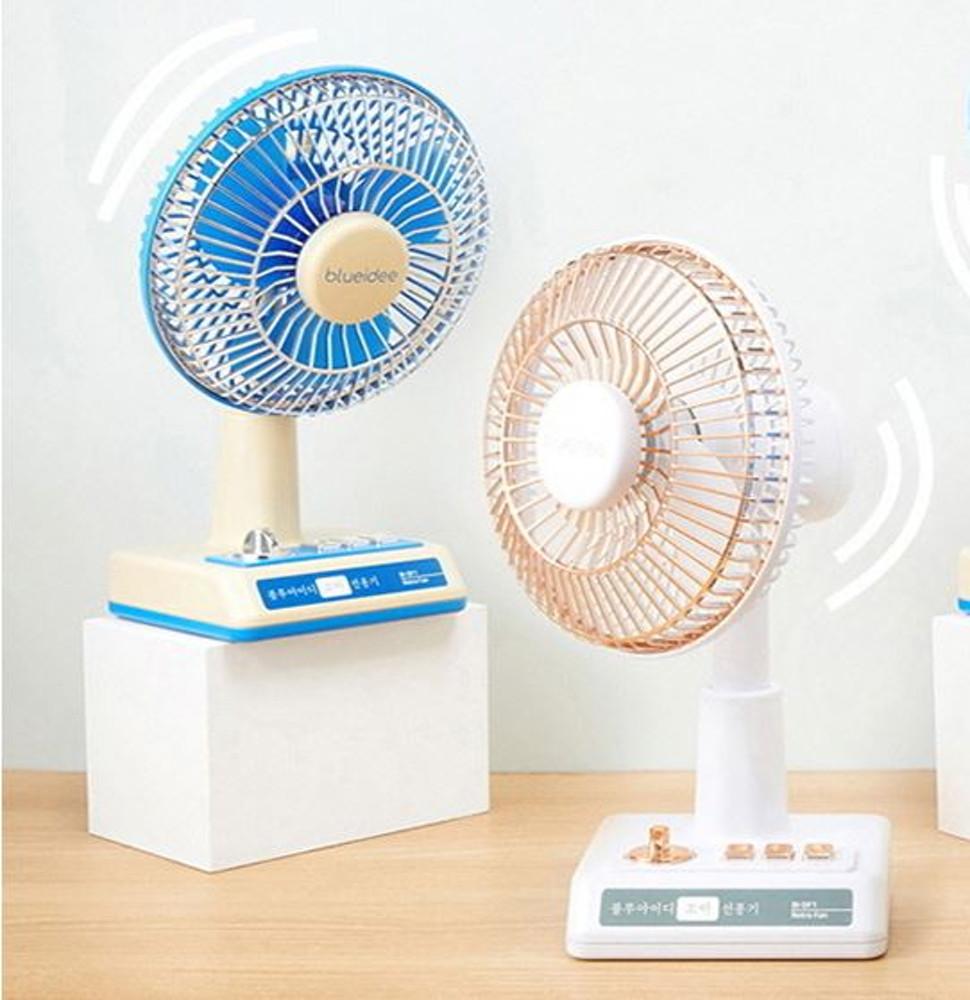 책상용 선풍기 무소음 탁상용 테이블 소형 독서실 사무실 소리없는 미니 레트로 USB