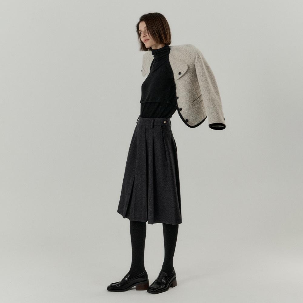 Twill Pleats SK_(Charcoal)