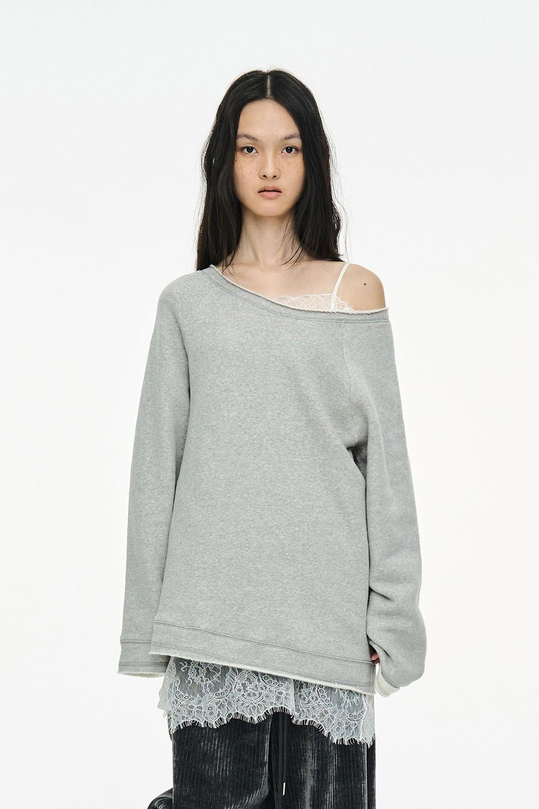 BASIC SWEAT TOP / GRAY