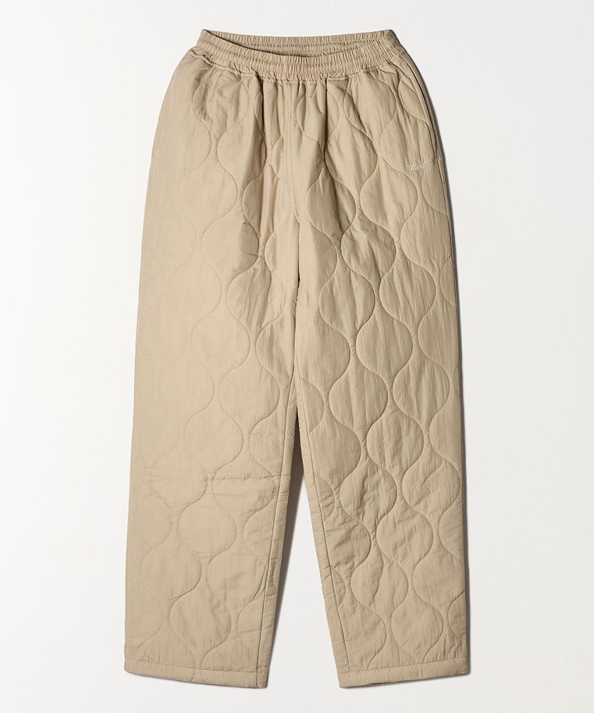 QUILTING PANTS BEIGE