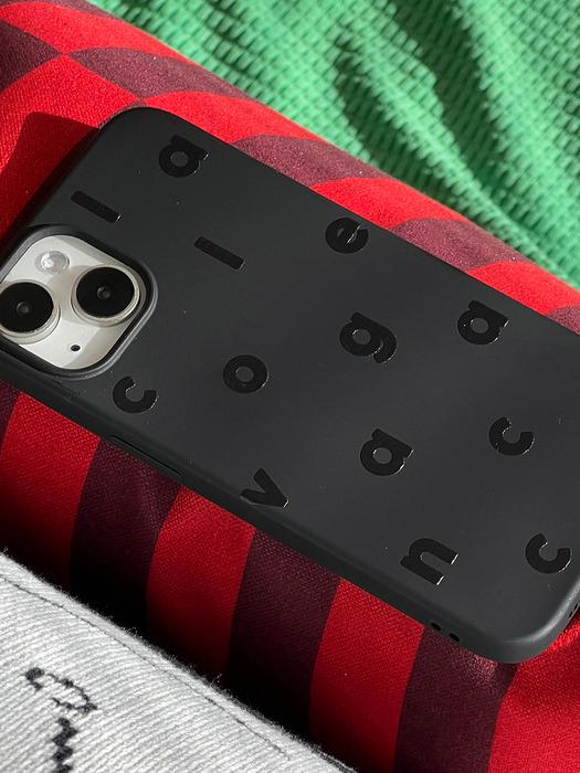 Logo Alphabet Black Soft Case