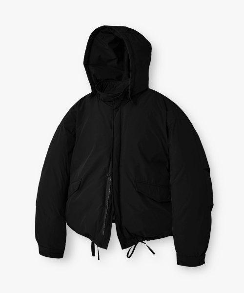 덕다운 아르틱 후드 패딩_Black