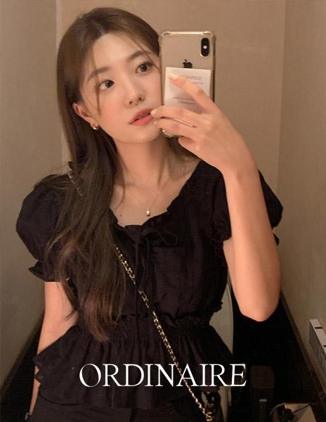 가내스라 [ordinaire] 쥬시 블라우스 (2color/단독주문시오늘출발) (여름셔츠, 반팔 블라우스 추천)