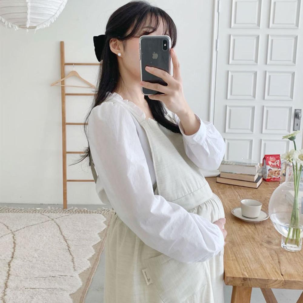 아미앙스 전자파 차단 앞치마 구리 섬유 원단 에이프런 임산부 선물