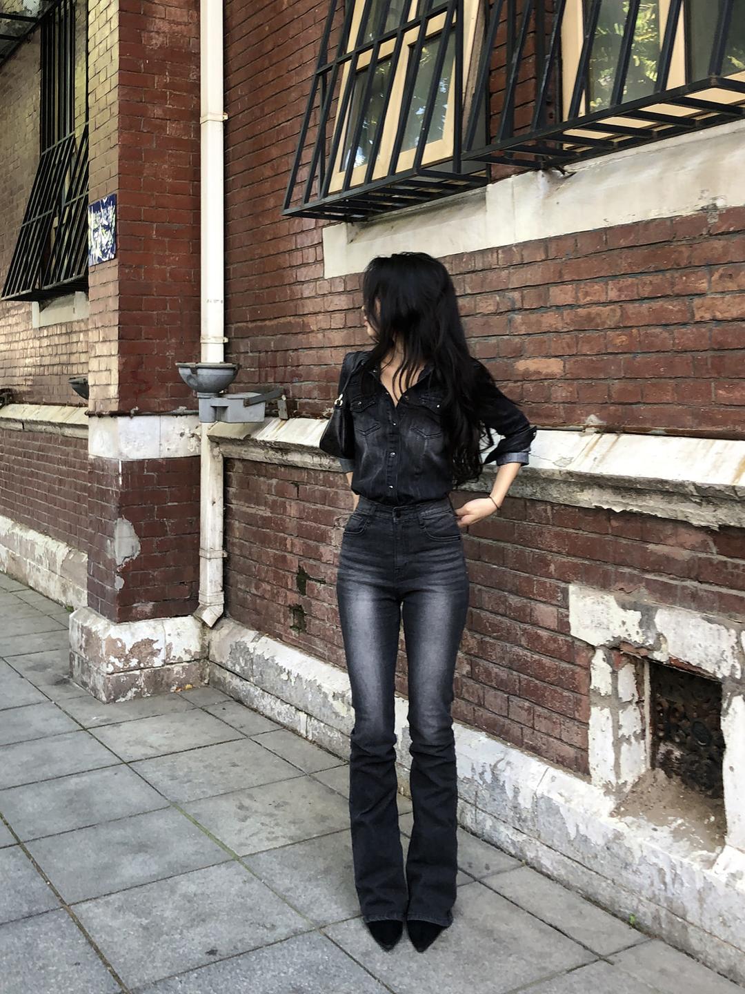 Dalian Black Denim Shirts (1color)