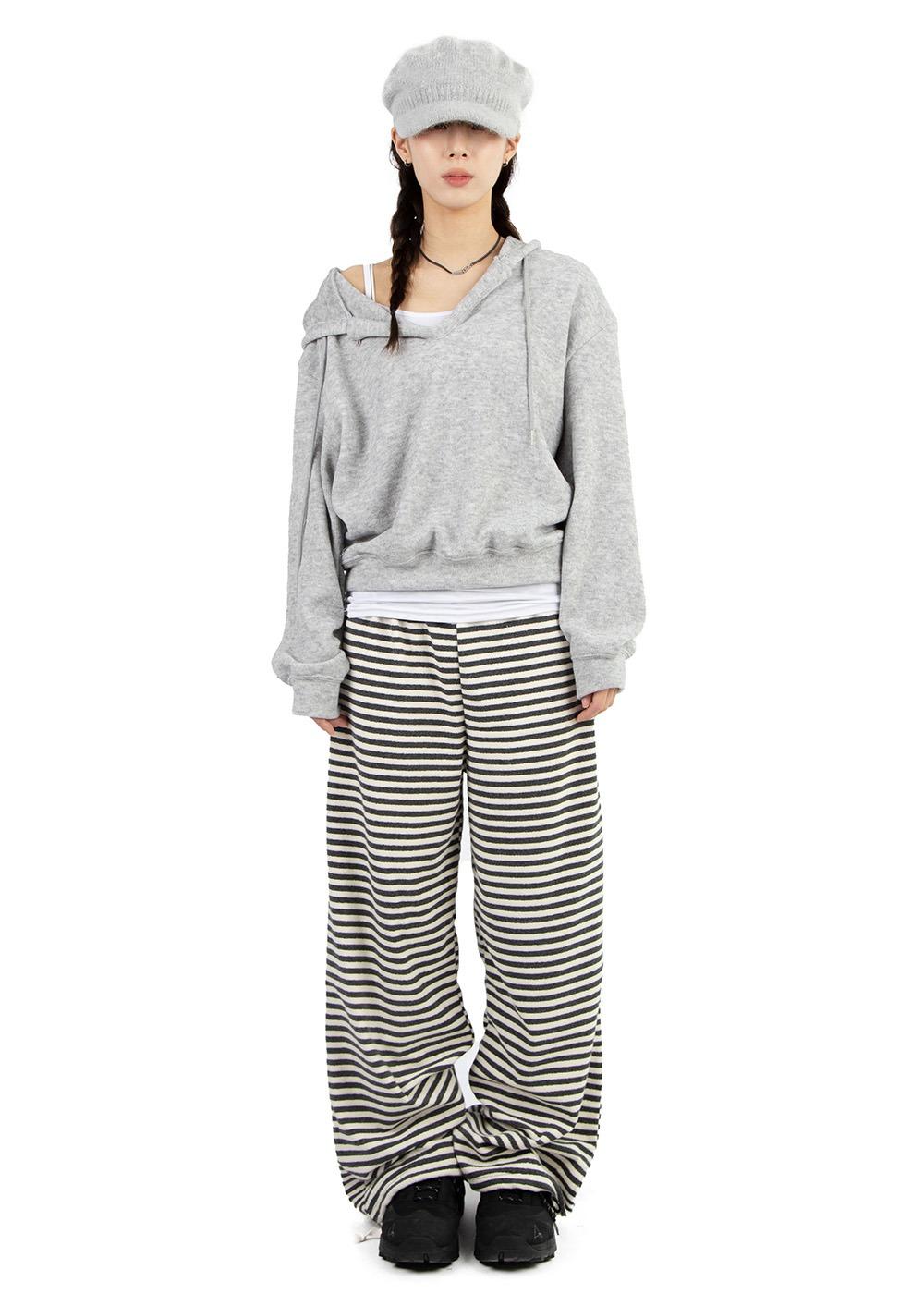 TERRY STRIPE PANTS