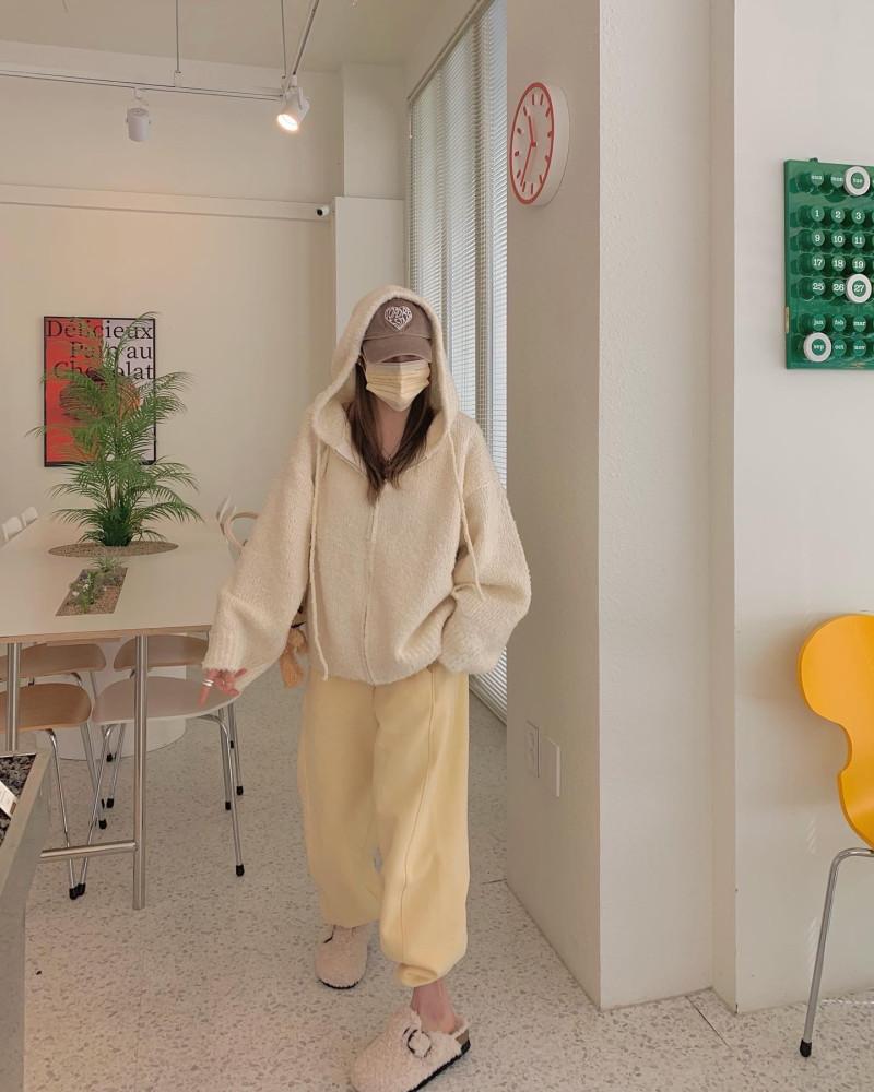나르 차차 알파카 빅 후드집업