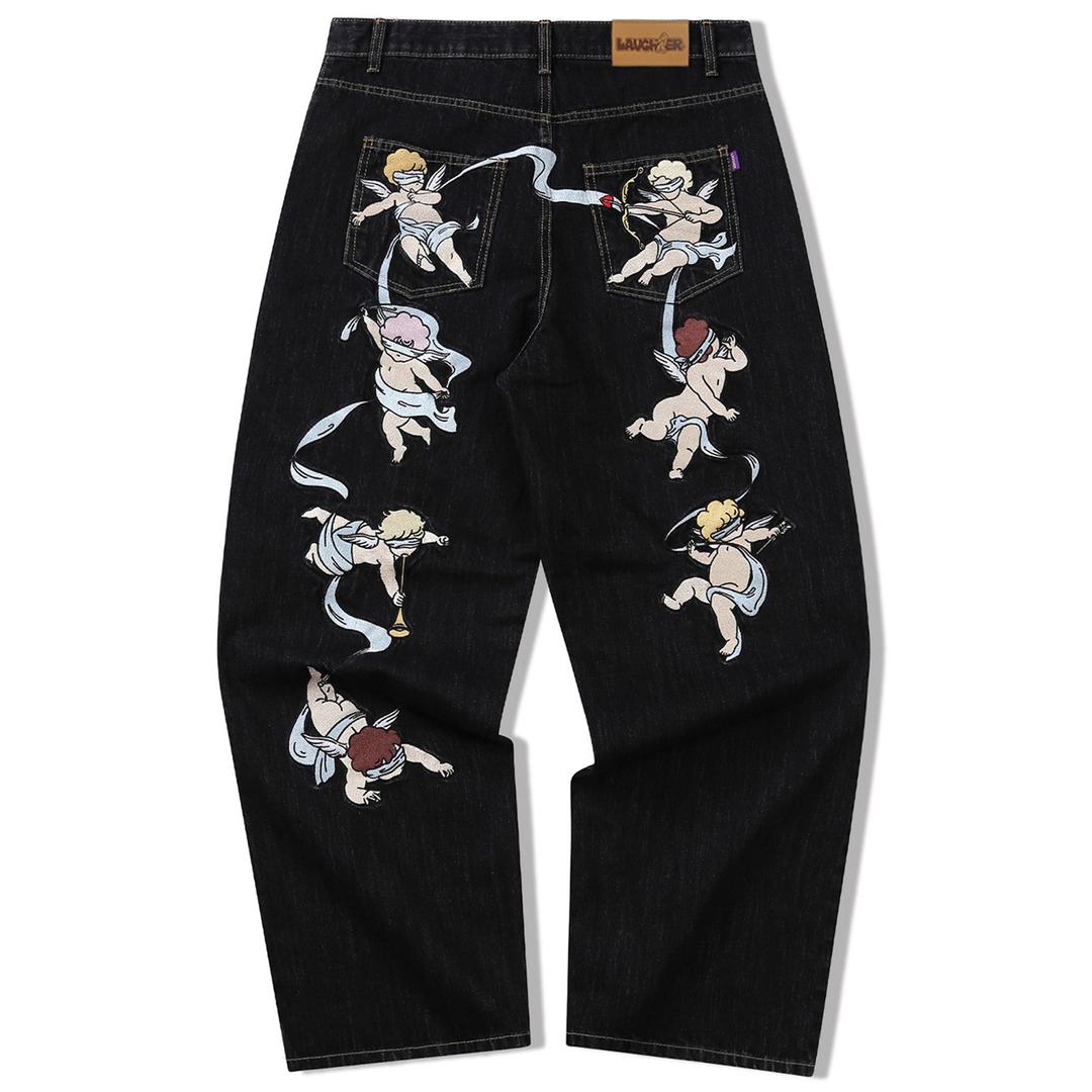 ANGEL DENIM PANTS - BLACK