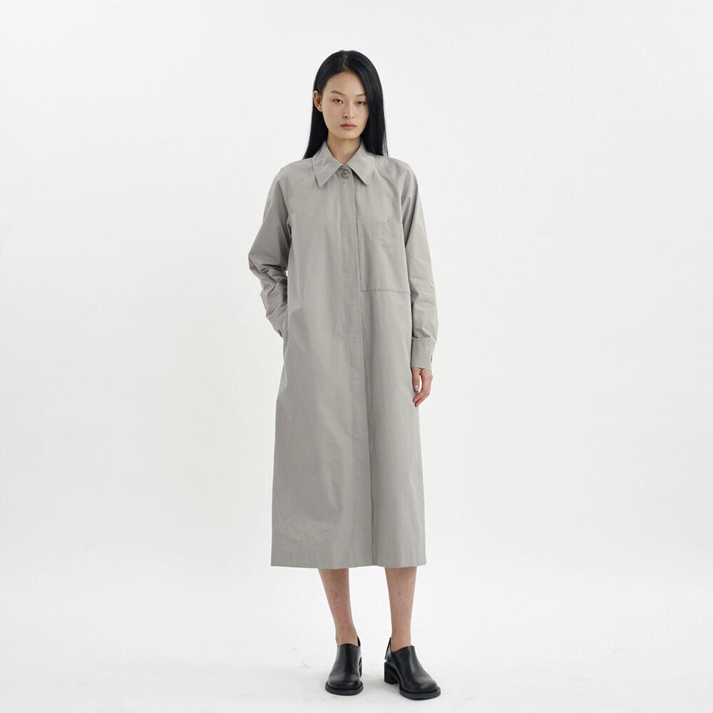 OVER SHIRTS DRESS WOMEN JA [GRAY]