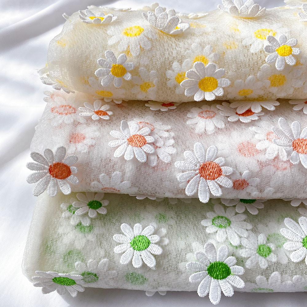 입체 데일리 팝팝 꽃 대폭 홈 패브릭 원단 (HR474)