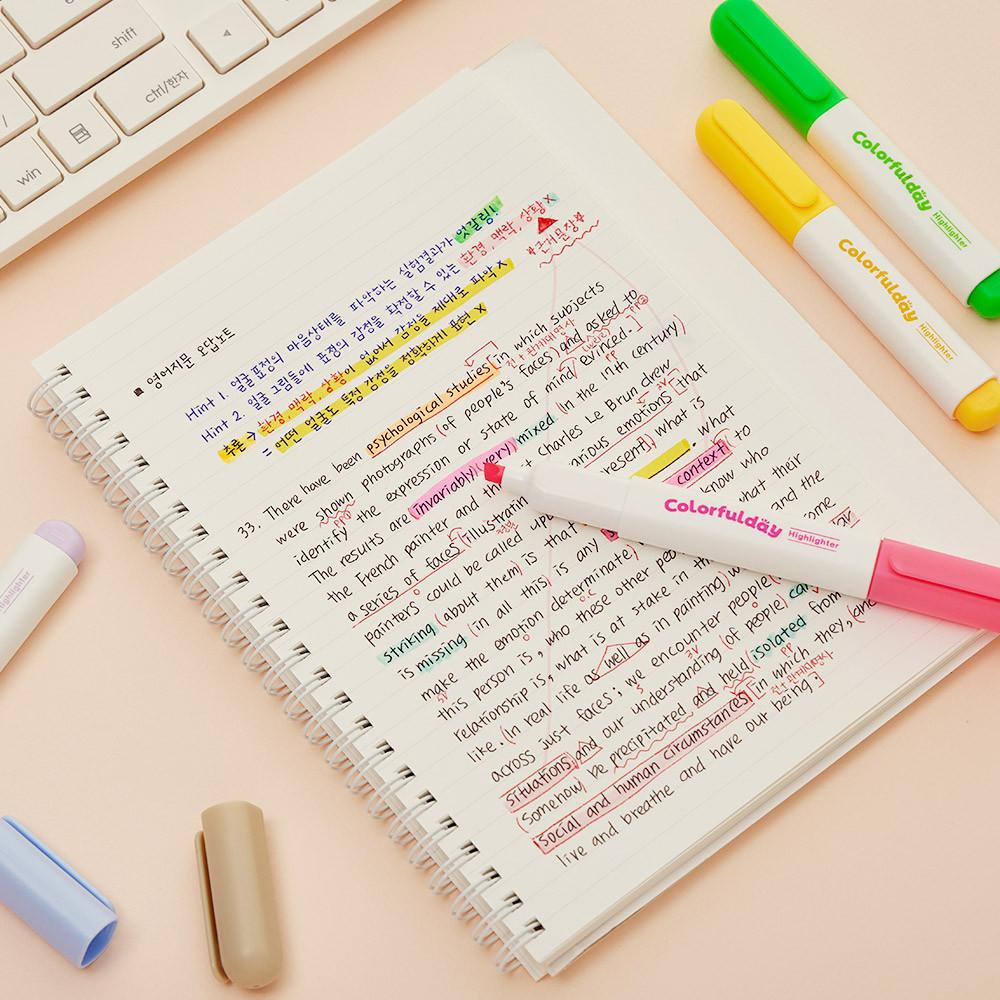 [모나미] NEW 칼라풀데이 형광펜