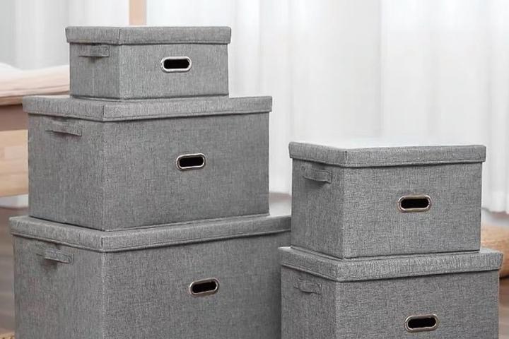 패브릭 리빙박스 부직포 옷 정리함 옷장 수납함 박스 5size 2color