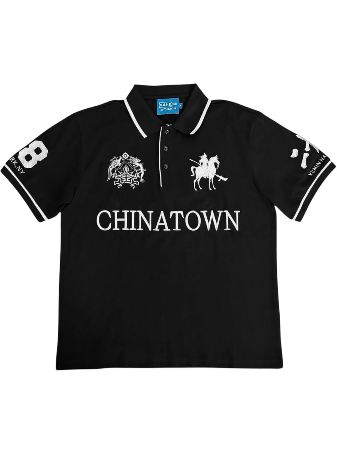 Y007425 Chinatown Polo (Black/White)