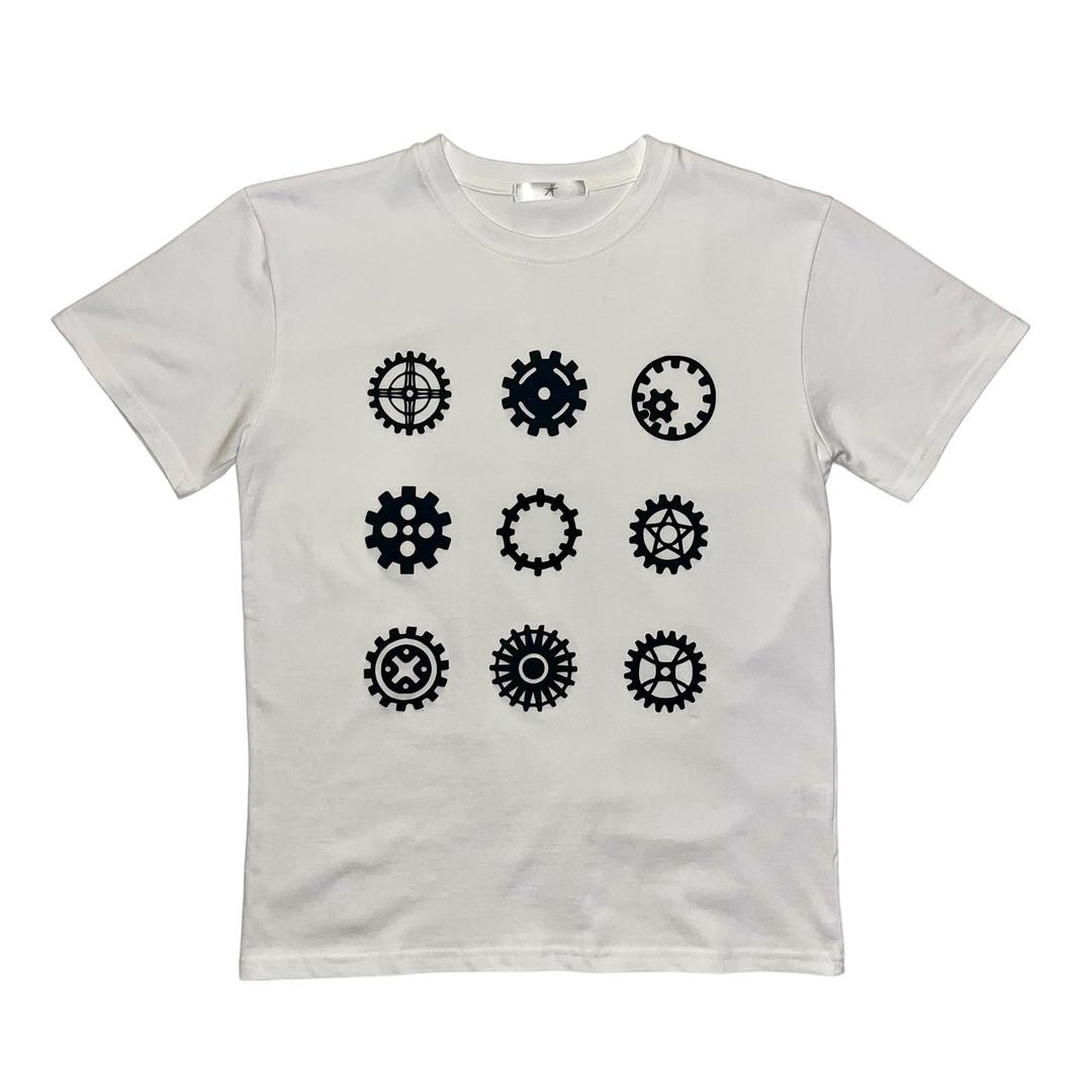 NINE GEARS T-SHIRT (WHITE)
