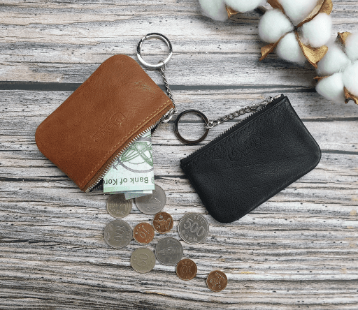 베지터블 가죽 동전지갑 미니파우치