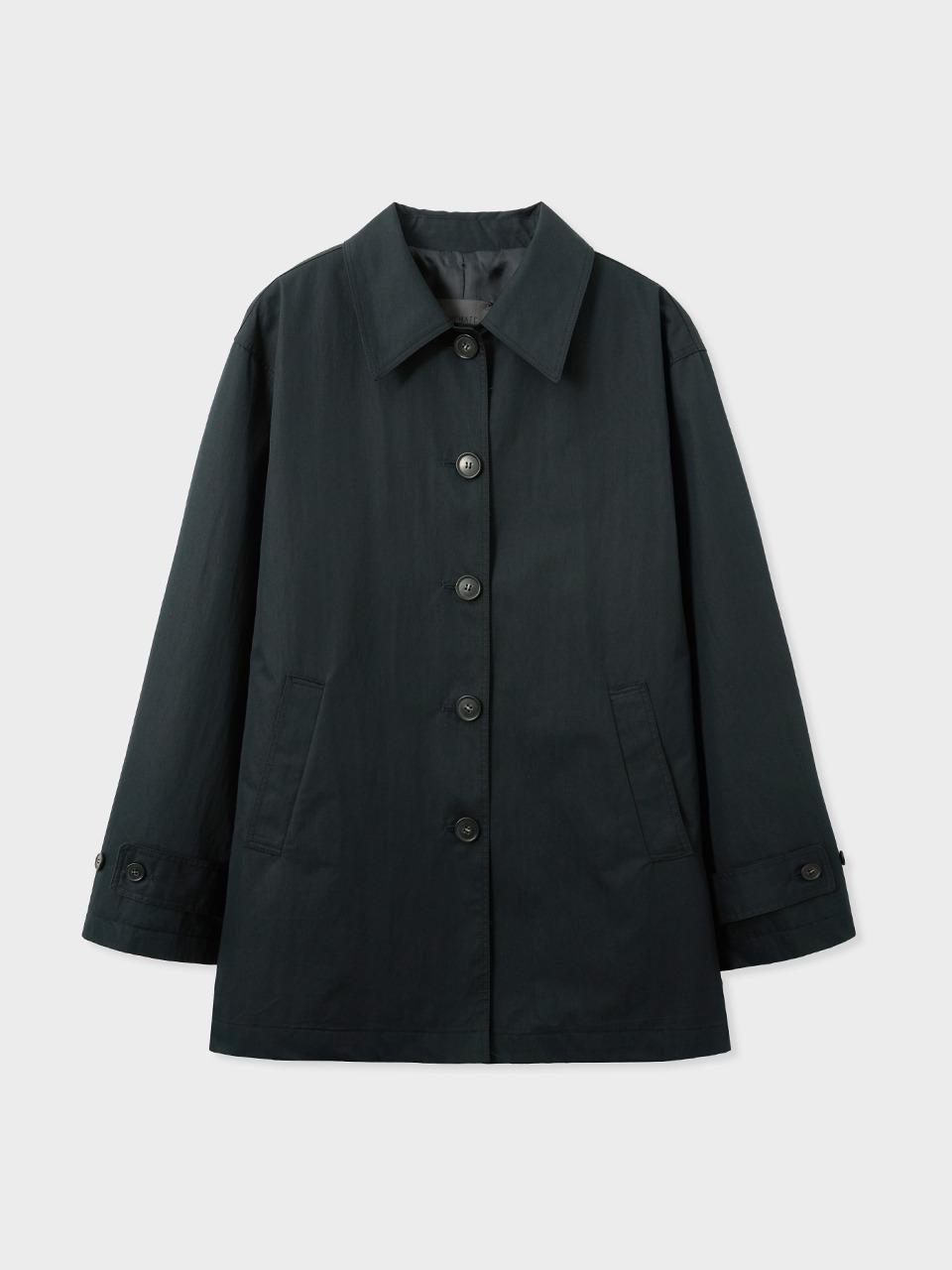 half trench coat_navy