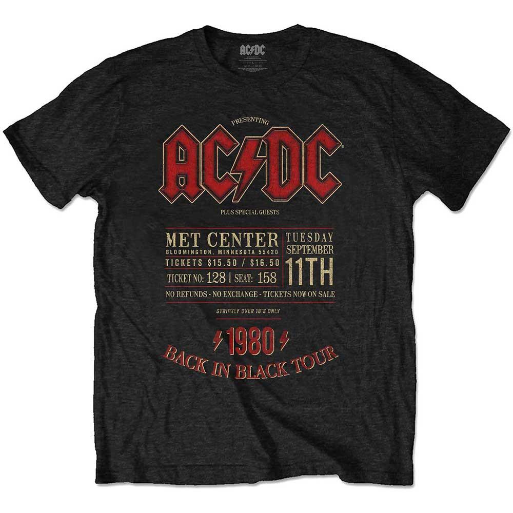 공식 AC DC Minnesota 80 반팔 티셔츠