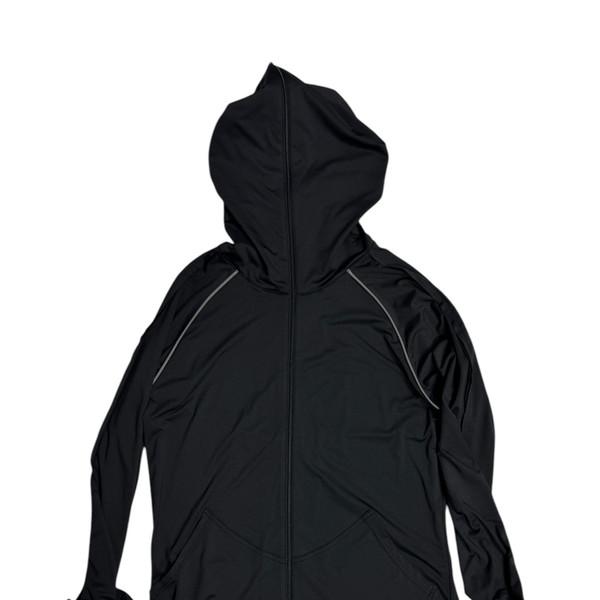 FULL ZIP UP HOODIE BLACK