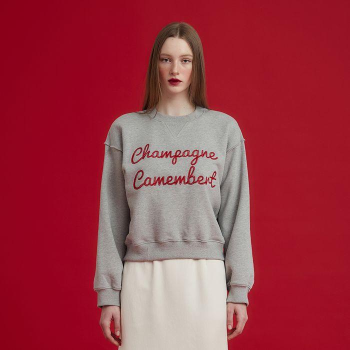 CHAMPAGNE SWEATSHIRT - GRAY