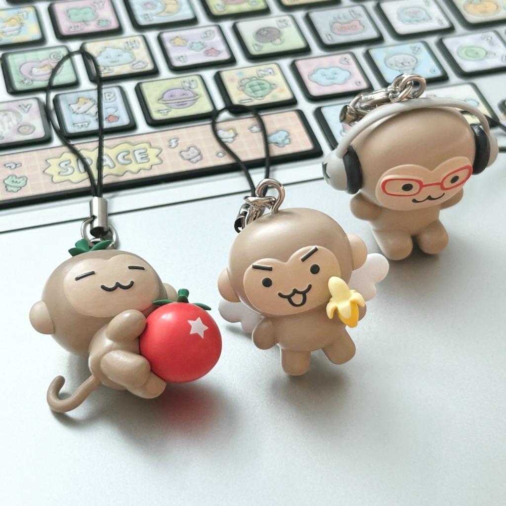 얌숭이 피규어 키링 3type