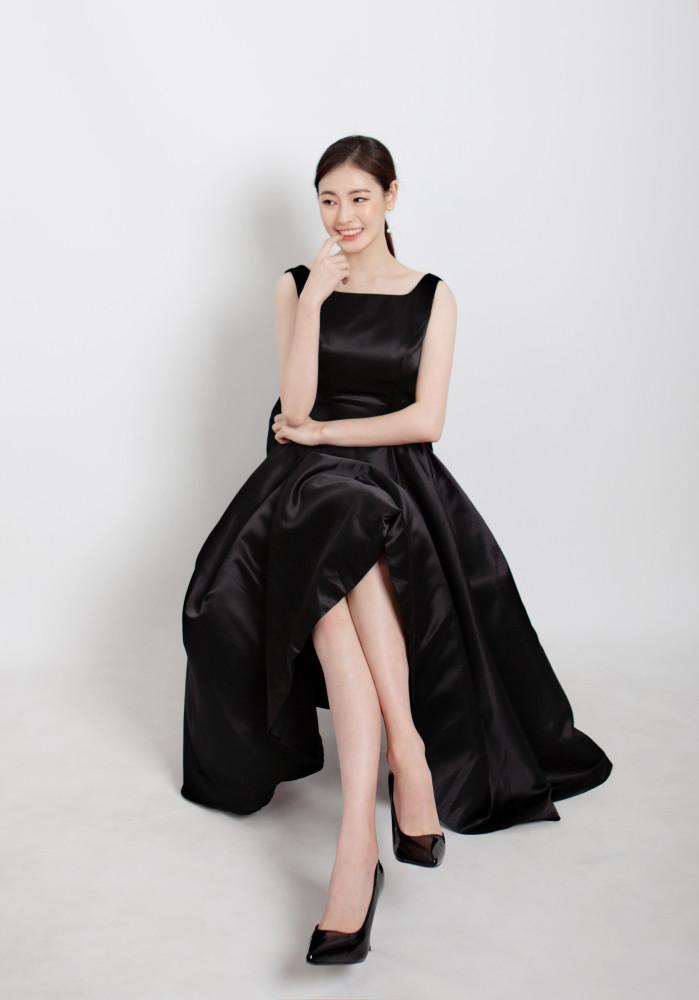 오드리 백오픈 블랙 드레스 셀프웨딩 촬영드레스 (대여/구매)