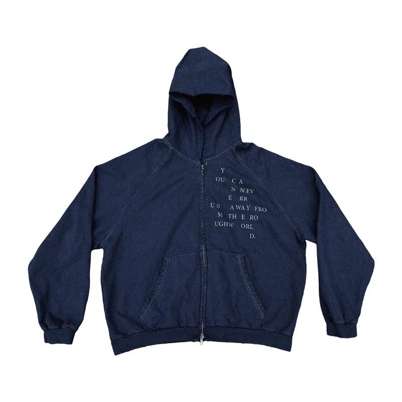 Trinity hood zip-up_Blue navy