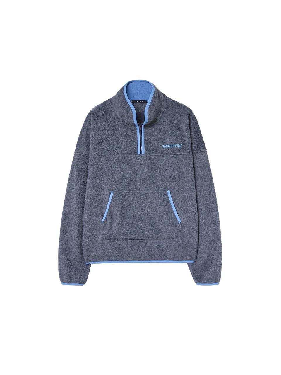 [1차 12/19 2차 12/26 예약배송][2nd] Fleece pullover half zip-up_melange gray