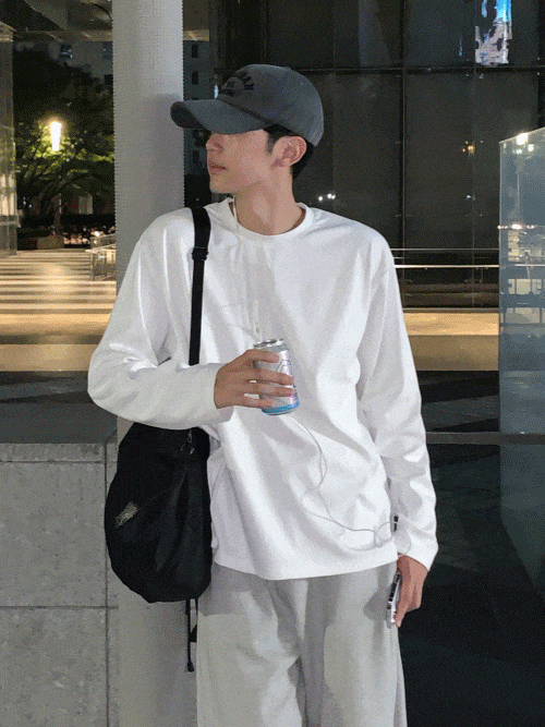 [Premium] 라운드 트임 티셔츠 (+ 레이어드)