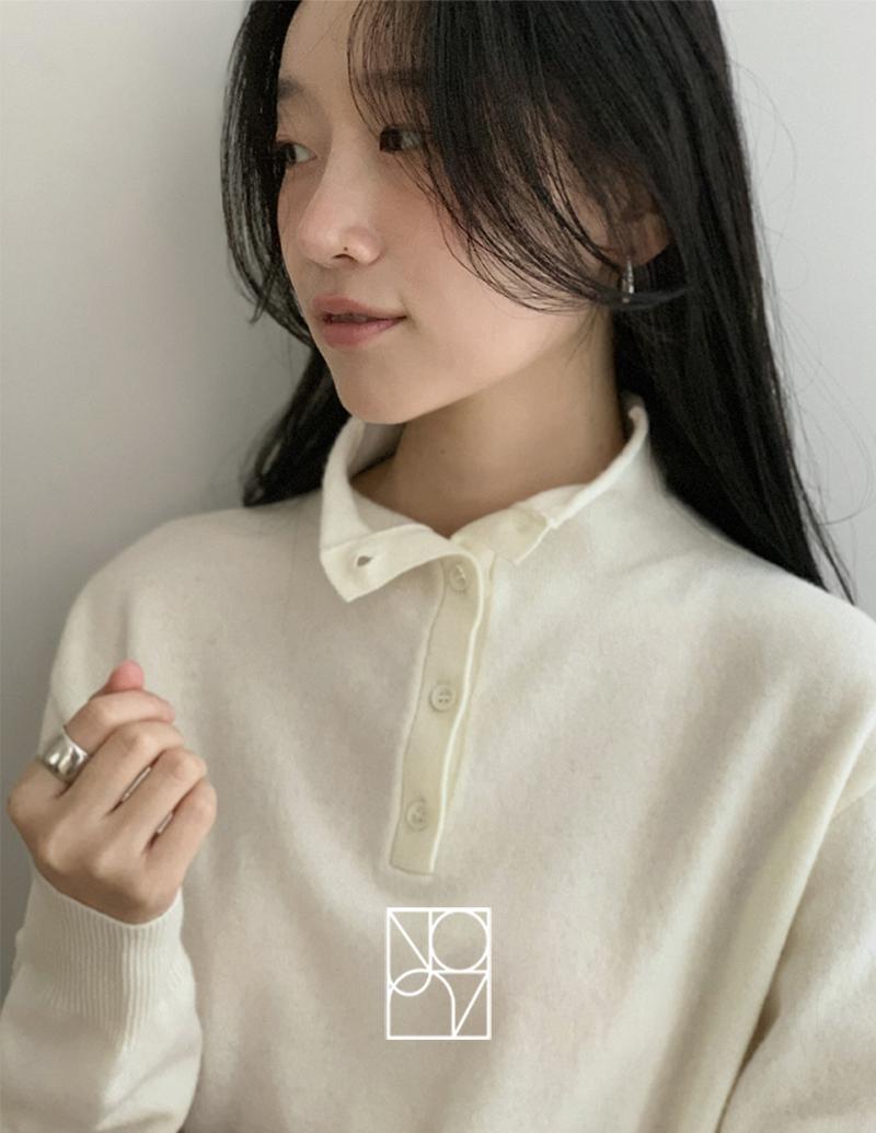 가내스라 [Un ORD] 아인 울 버튼 폴라니트 (3color/단독주문시오늘출발)