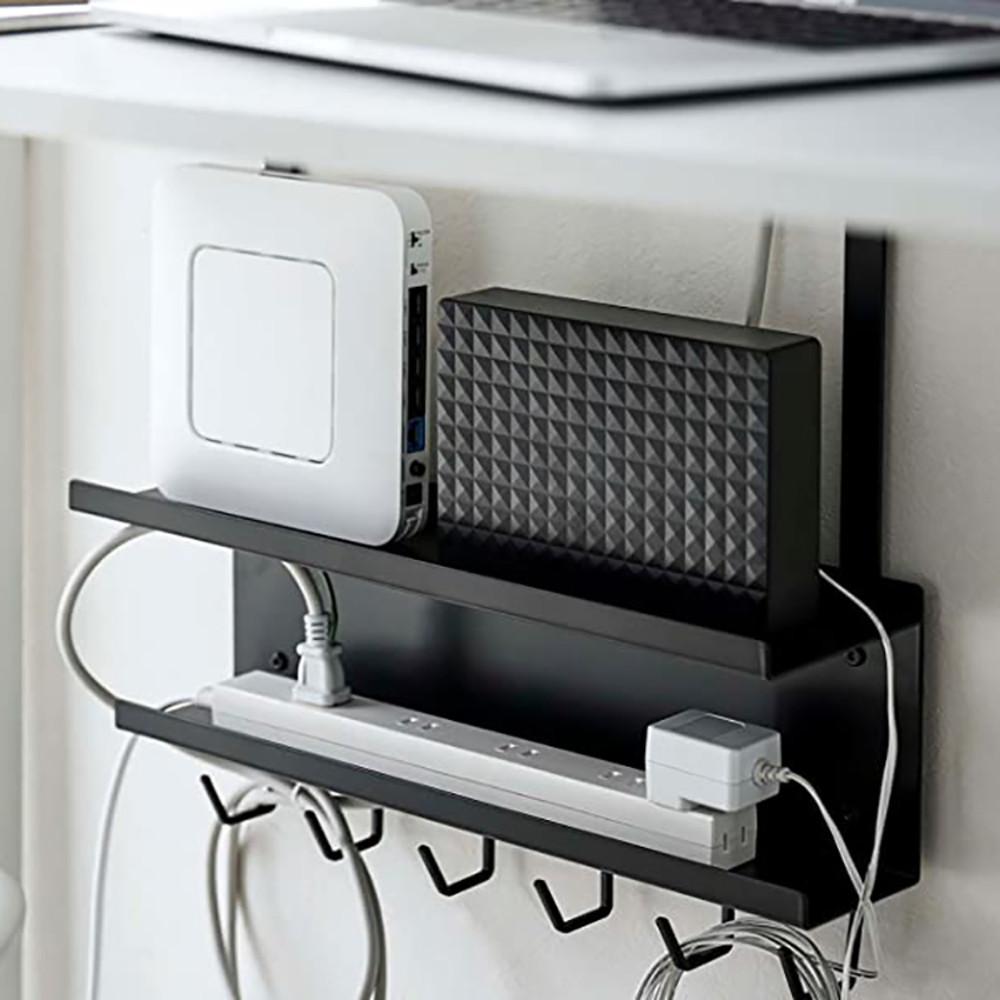 야마자키 일본 수납 고정식 케이블 라우터 선 정리 거치대 5462