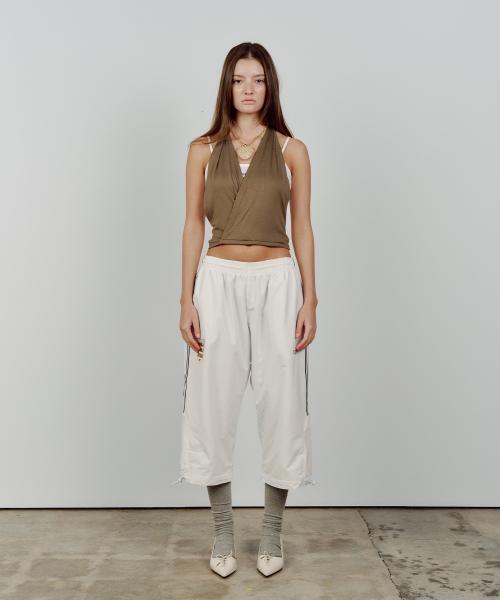 GURLS NYLON BURMUDA PANTS WHITE