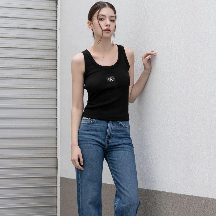 여성 하이라이즈 와이드핏 미드블루 데님 J225105 1A4