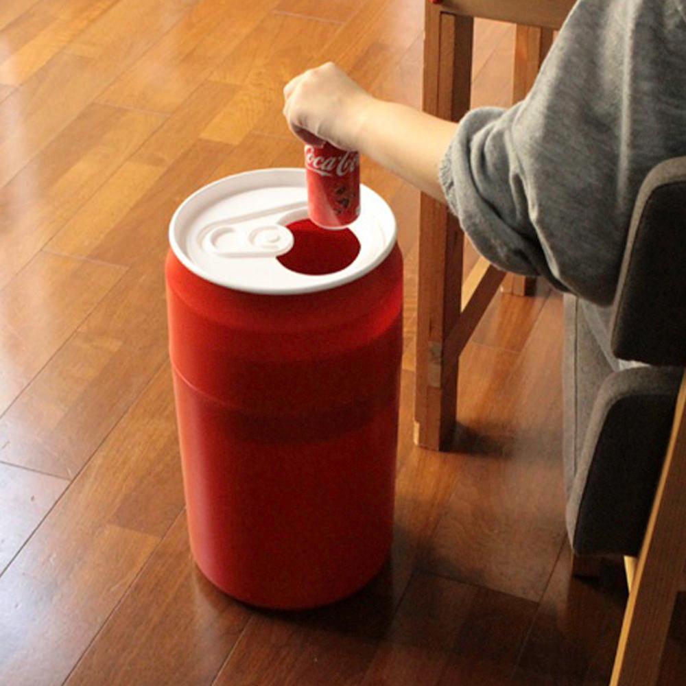퀄리 콜라캔 인테리어 휴지통 사무실 원형 디자인 20리터 쓰레기통