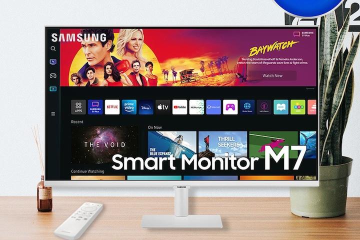 32인치 화이트 스마트모니터 M7 S32BM701 4K UHD C-Type 넷플
