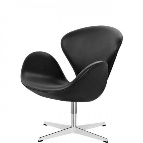 프리츠한센 스완 라운지체어 (레더) 에센셜 블랙 00855
