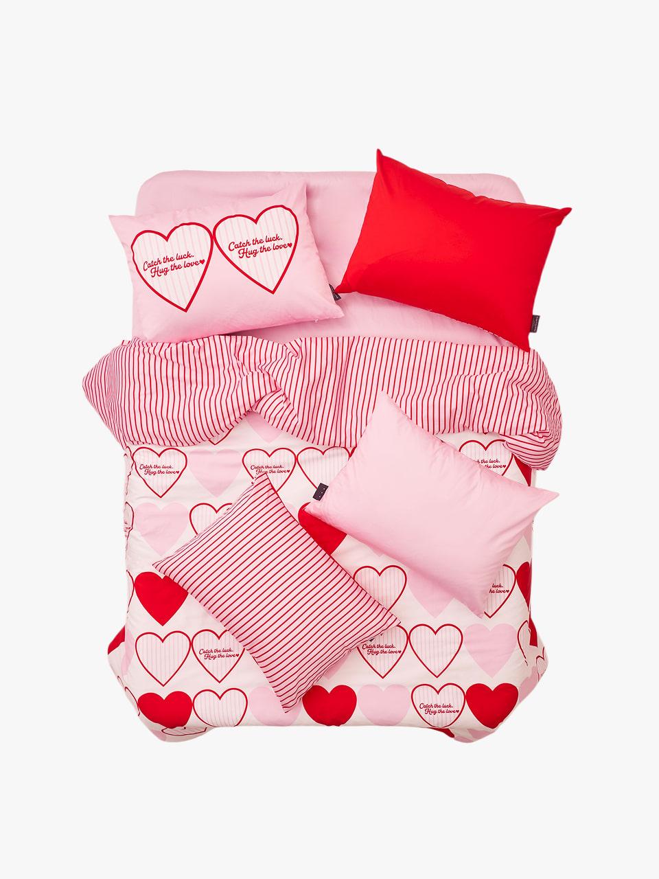 [NEW] DRP 심리스 베딩 LOVE LOVE RED