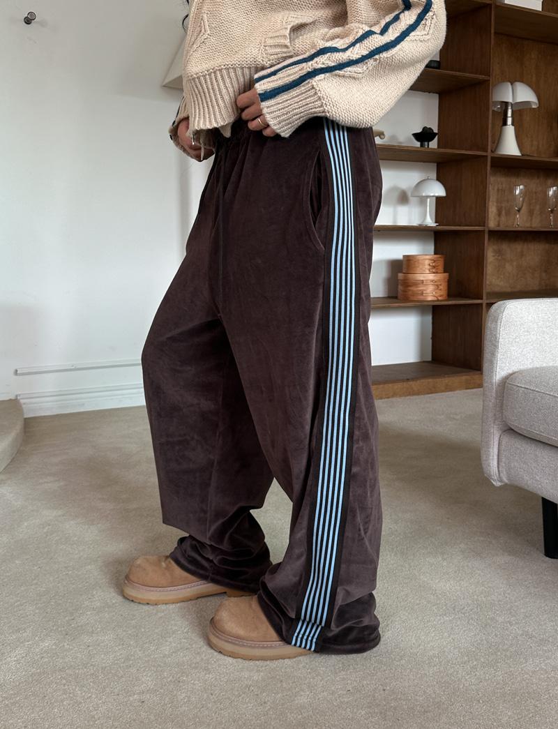 로커 밸벳 트랙 팬츠