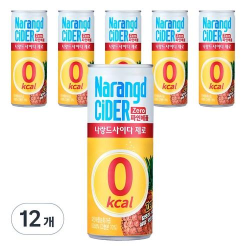 나랑드사이다 제로 파인애플, 245ml, 12개 - 사이다 | 쿠팡